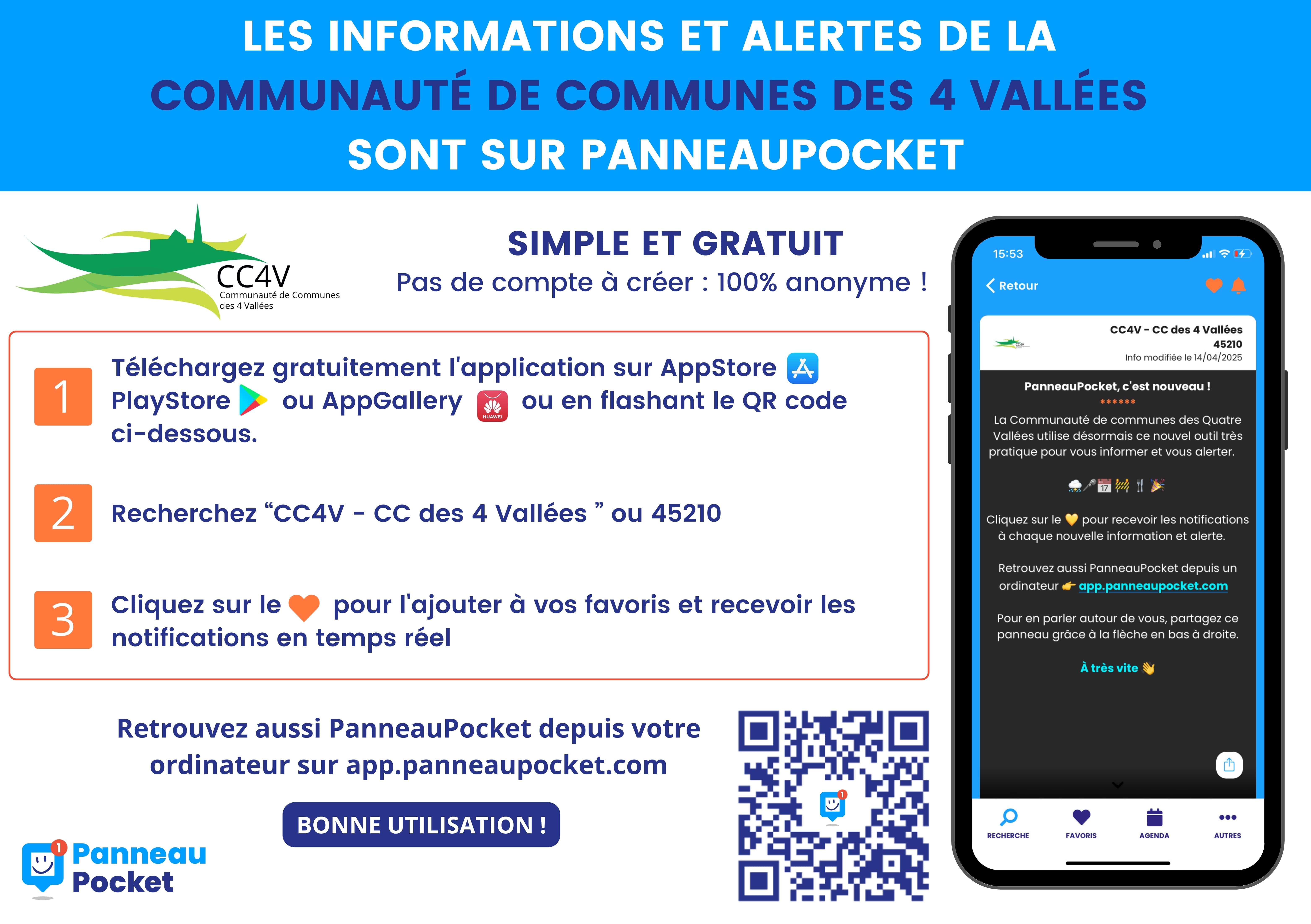 CC4V sur Panneau Pocket | CC4V